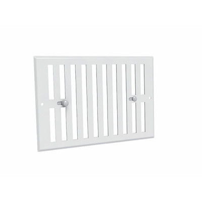 White pre-painted aluminium blanking grid GO BL 245 x 170 - ANJOS : 7125
