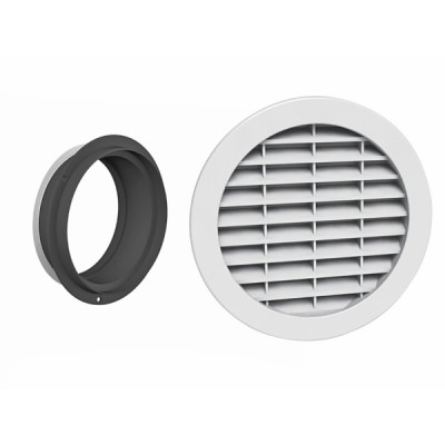 Autoadjustable air inlet R 30 with sleeve Ø 125 - ANJOS : 7370