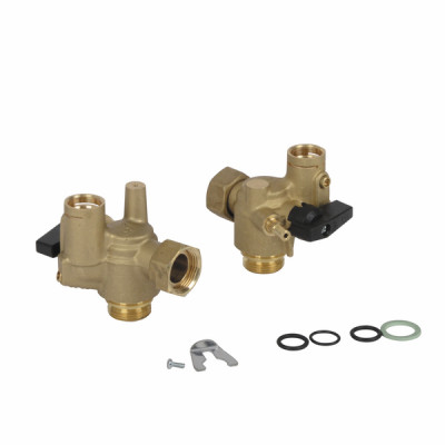 Robinets départ/retour chauffage - DE DIETRICH CHAPPEE : 7684680