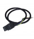 Connecteur électrovanne SUNTEC AMP surmoulé - Câble 600mm- DIFF - 803034