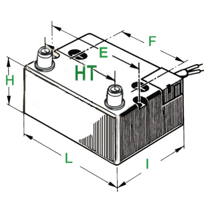 Ignition transformerall FIDA 26/40 - DANFOSS : 052F4031