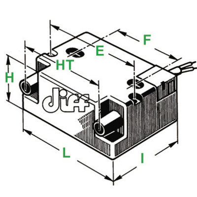 Ignition transformer kit ebi fioul- DIFF - 805600