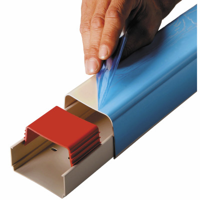 Canaleta 140x90 2m blanco crema 9001 en pelicula (X 4) - DIFF