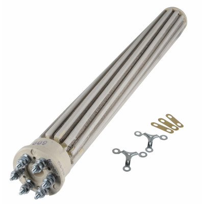 Résistance stéatite Ø47mm monobloc standard 2200W, 435mm, TC