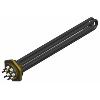 Résistance thermoplongeur à visser double fletage 30kW L1 280mm