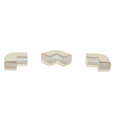 Angle extérieur goulotte condensat 25x25 blanc crème (X 20) - DIFF