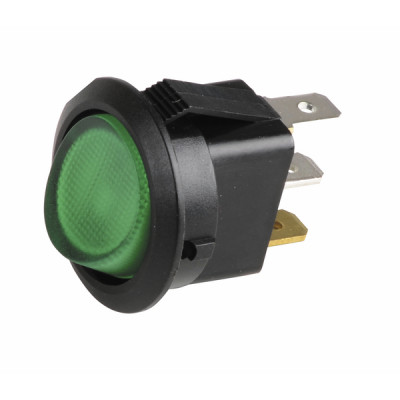 Interruptor unipolar d.23 luminoso verde - GEMINOX : 87168249040