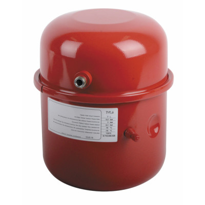 Vaso de expansión 8l ø197 válvula 3/8" lateral - GEMINOX : 87168361060