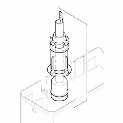 Single flush valve - GEBERIT : 890.095.00.1