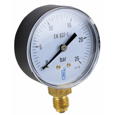 Manómetro radial seco 0-25b Ø63 mm