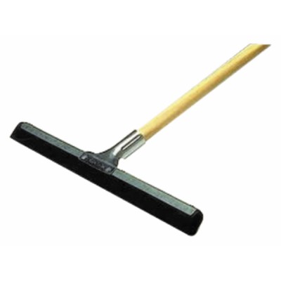 Broom with scraper and wooden handle - DIFF