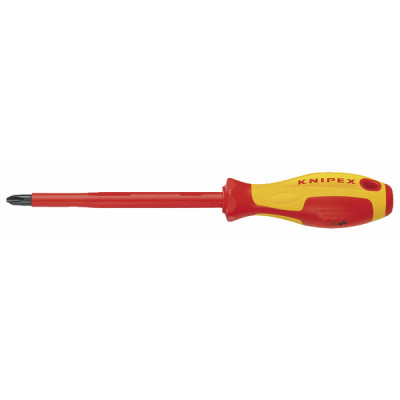 Tournevis cruciforme PHILLIPS d'électricien PH2 - KNIPEX : 98 24 02