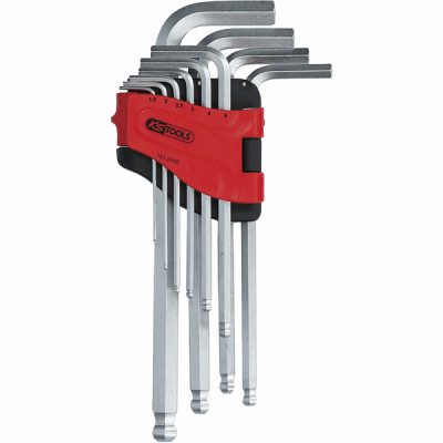 Clé à six pans sphérique (10 pièces)- KS TOOLS - 151.5000  - (X8)