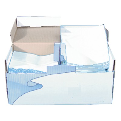 Papier d'essuyage non tissé turquoise boîte de 200 (X 200) - DIFF