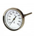 Thermomètre rond de fumée Ø 80mm, capillaire 200mm, 0/500°C - DIFF