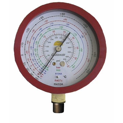 Manometer Ø 80mm HP CLIM (High Pressure A/C) - GALAXAIR : 812-CN