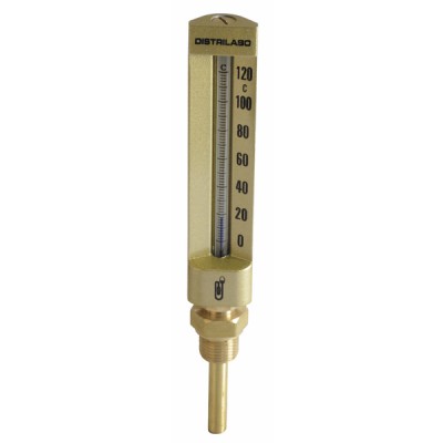 Industrieller Thermometer  gerade 0/120°C  - DIFF