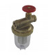 Filtre fioul une conduite avec robinet FF3/8"  - OVENTROP : 2123103+2127700