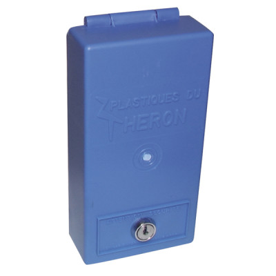 Boîte à clé bleue