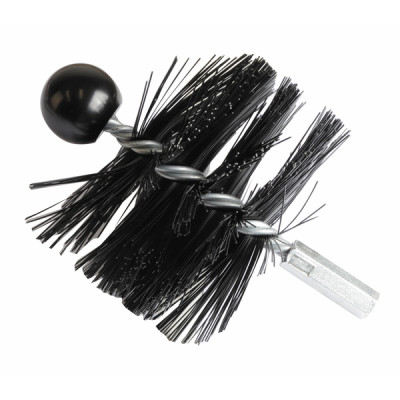 Escobillón de nylon alta temperatura estufas de pellets Ø110mm