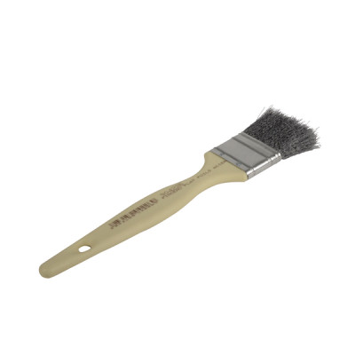 Flat brush steel bristle