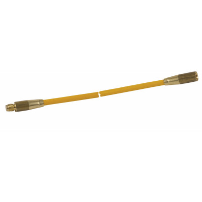 Canne fibre de verre jaune, diam 9mm L1.5m - DIFF