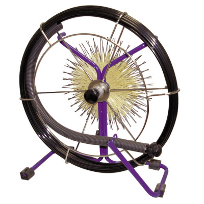 Kit canne dérouleur 20m brosses rilsan/acier