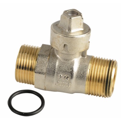 Isolation valve 3/4" male/male square - FRISQUET : F3AA40144