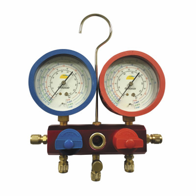 Manifold 2 vías BHR R134a R22 R407C R410A - GALAXAIR : M802BSBHRSA560BCN