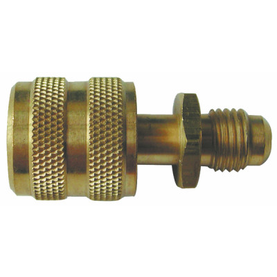 Straight coupling 1/4" male flare-fitting- GALAXAIR - SO-14M14F