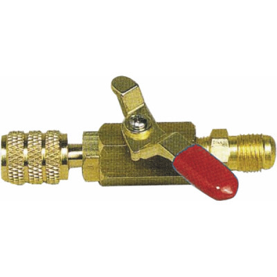 Red valve M1/4" x F1/4"- GALAXAIR - SA-14M14F-R