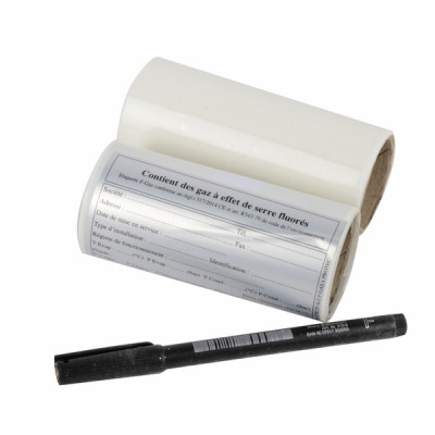 Étiquette identification aluminium- GALAXAIR - ETIC/25 ALU F GAS+PROTEC