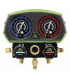Manifold 2V alu + flexibles R32 R134A R410A R407C - SUPER STARS : ST-B268