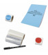 Roll of 100 blue regulation labels blowb- DIFF - 905175