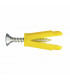 Cheville multi-matériaux + vis 4-7 jaune (X 80) - RAM : 91825