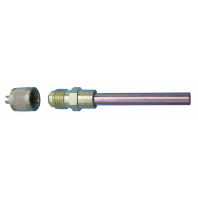 Connector extender with valve  M1/4 SAE