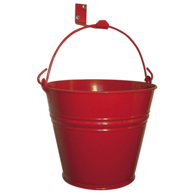 Heating equipment red bucket with support