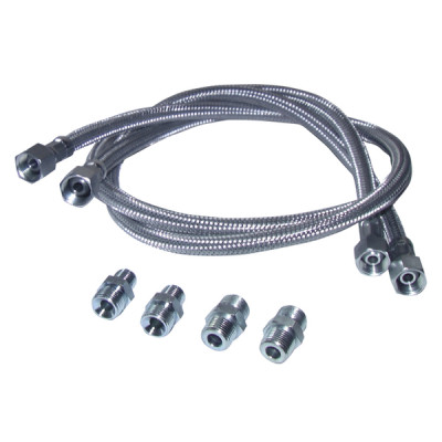Flexible fioul droit 1000mm avec 4 racco- DIFF - 909904  - (X2)