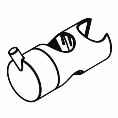 Curseur pour barre croma chromé - HANSGROHE : 92366000