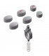 Set of push buttons (grey) - HANSGROHE : 97231000