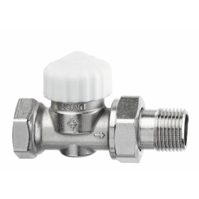 Standard thermostatic radiator valve body Calypso Exact straight DN10 3/8 - IMI : 3452-01.000