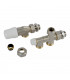 Inverted right-angle thermostatic valve kit 15x21 monotube - RBM : 02250450