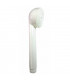 White hand-held shower head
