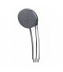 Chrome-plated hand-held shower head