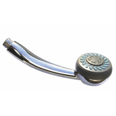 Chrome-plated hand-held shower head