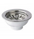 Manual sink drain with basket without over flow - DIFF