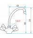 Yard vavles and fittings - Basin mixer with pull rod - DIFF