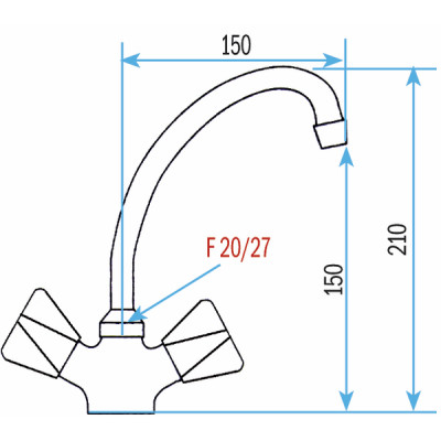 GRIFERÍA - Mezclador de lavabo con vaciador automático - DIFF
