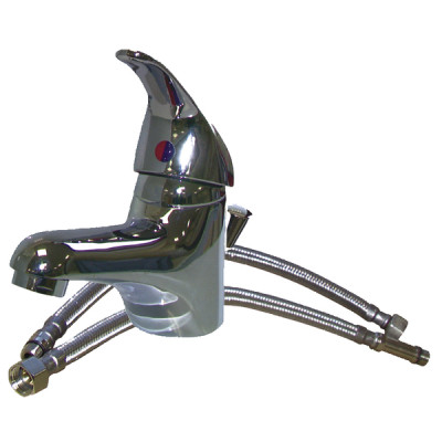 Construction plumbing fixtures - Mixing valve sink with tirette