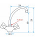 Yard valves and fittings - Sink mixer with anti-splash faucet